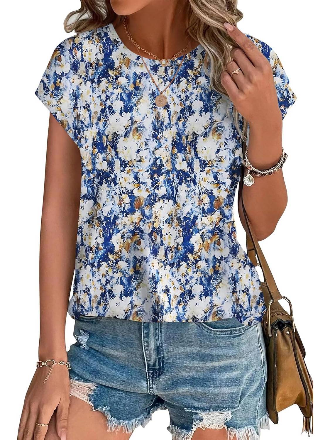 Necie | Chic Printed Blouse