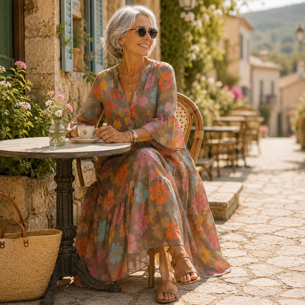 AURORA | Relaxed Floral Maxi Dress