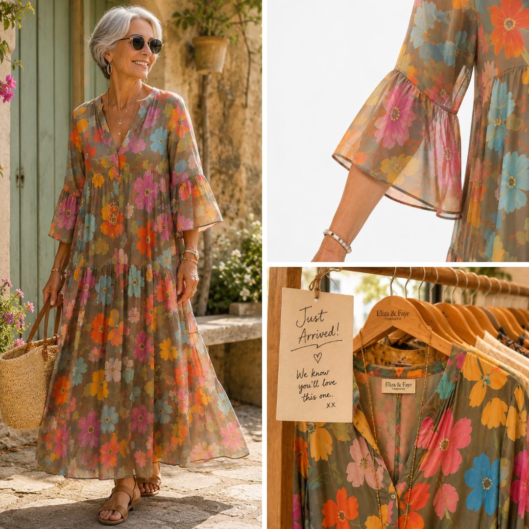 AURORA | Relaxed Floral Maxi Dress