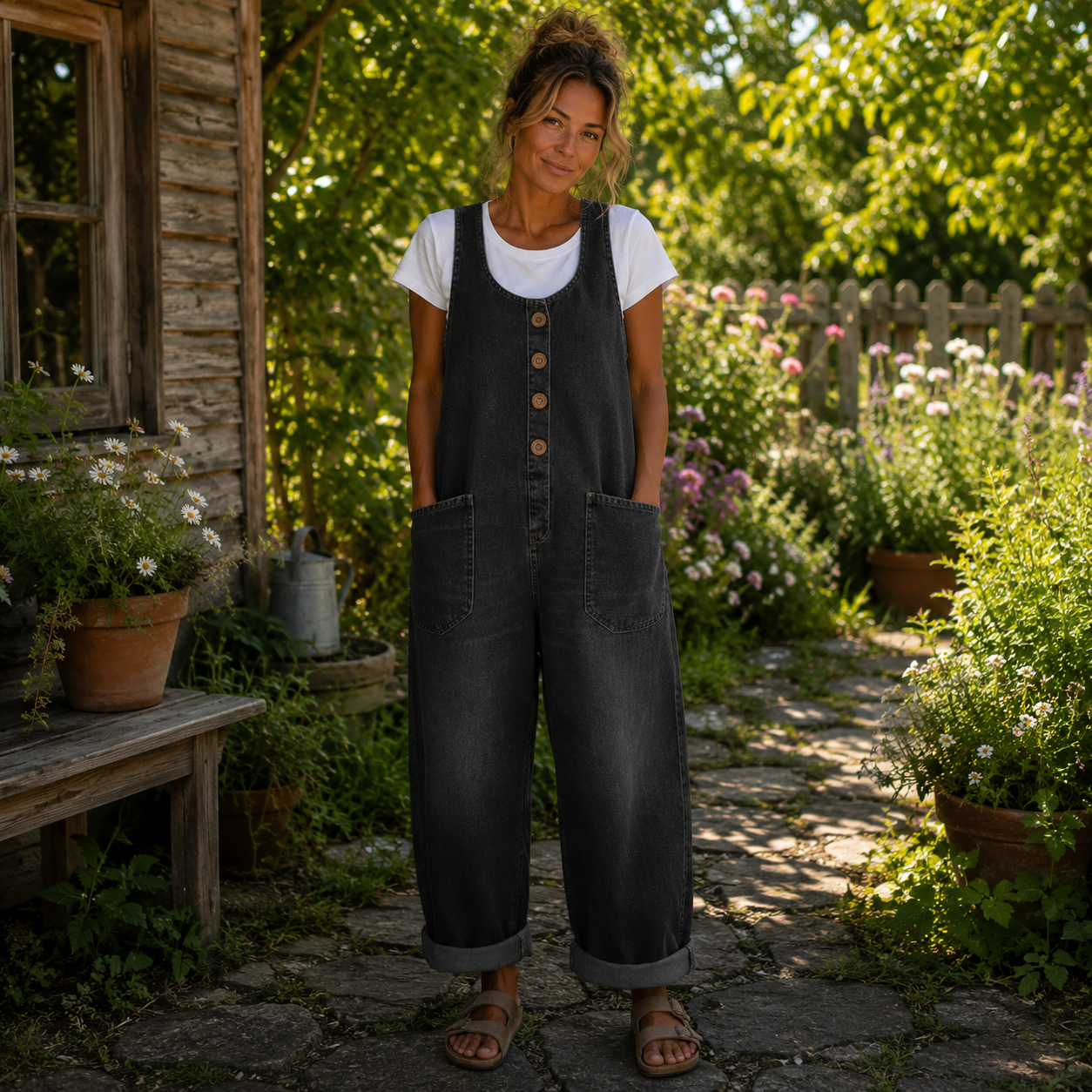 Lora™ | Vintage-Style Overalls