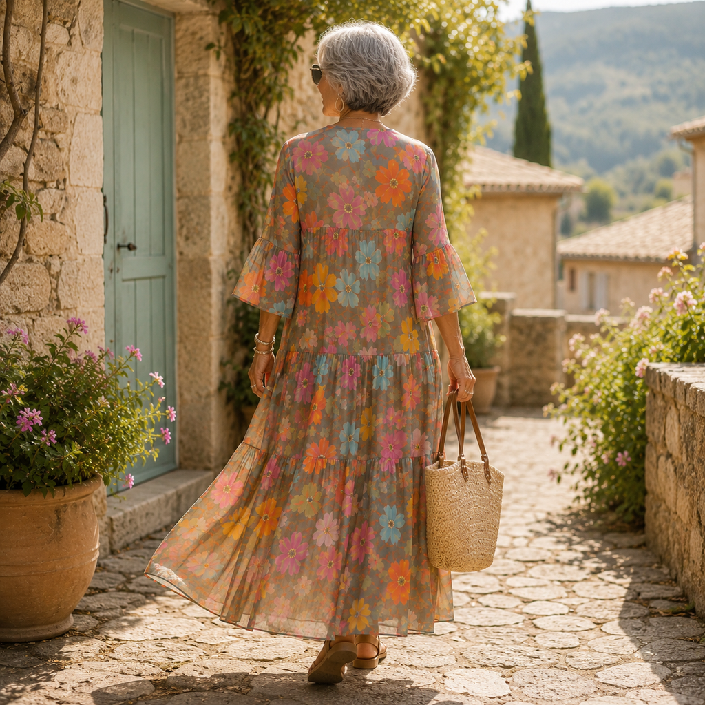 AURORA | Relaxed Floral Maxi Dress