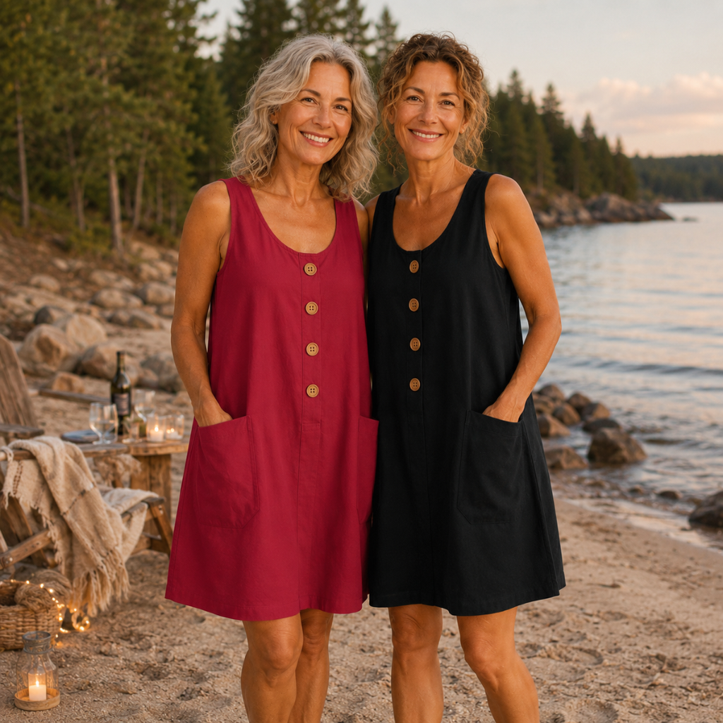 Macey - Cotton Linen Summer Dress