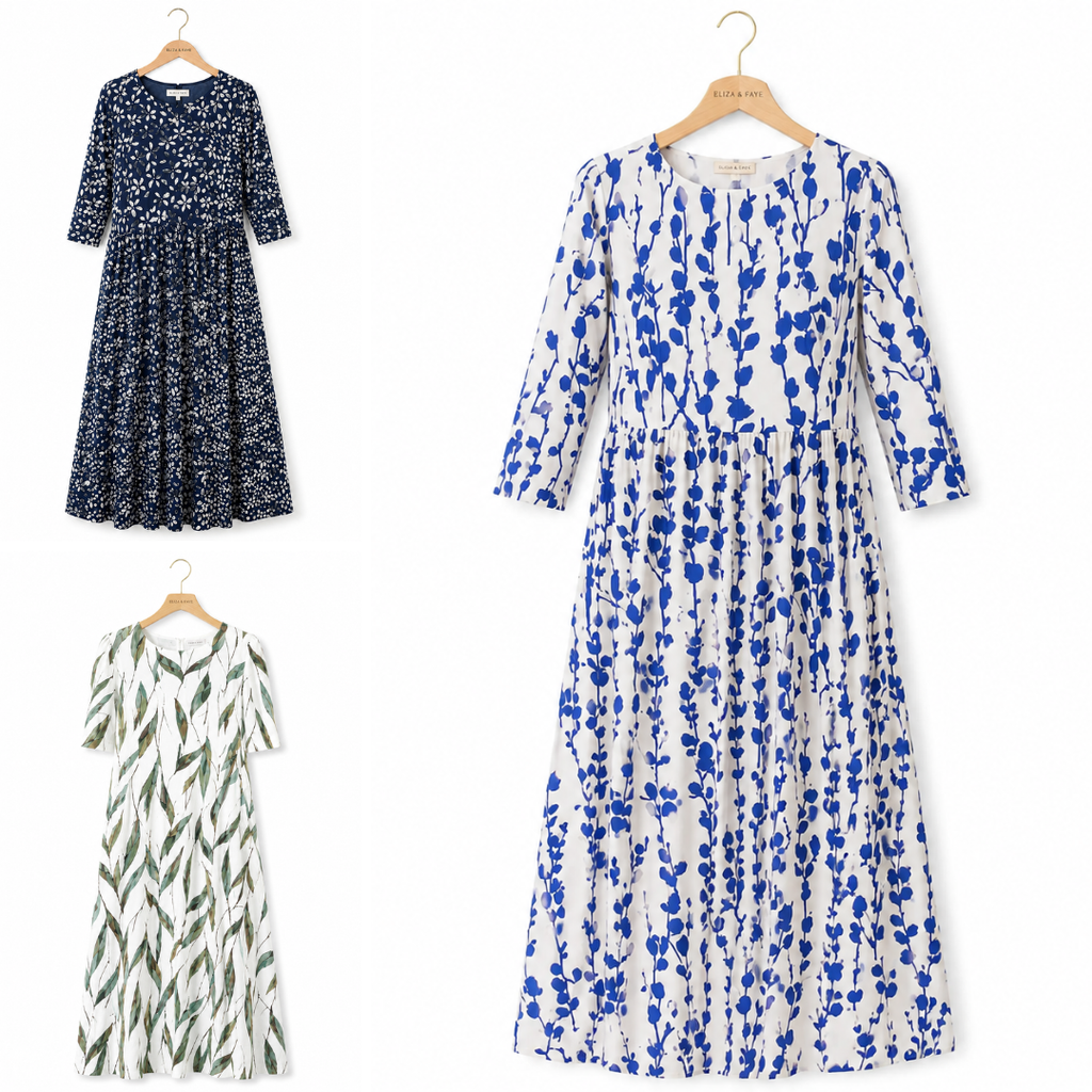 Sarah | Effortless Floral Midi Dress