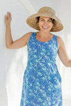 Shell Cotton Empire Dress
