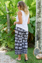 Umbrella Palm Cotton Pants