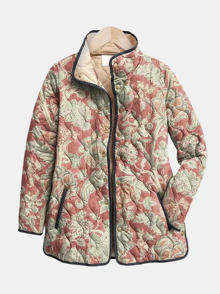 Ketura™ | Vintage Floral Casual Quilted Jacket